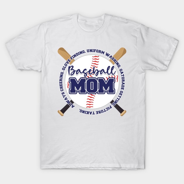 Baseball Mom Tee Baseball Quotes Leopard Baseball Mom Life Baseball Lover Gift T-Shirt by ttao4164